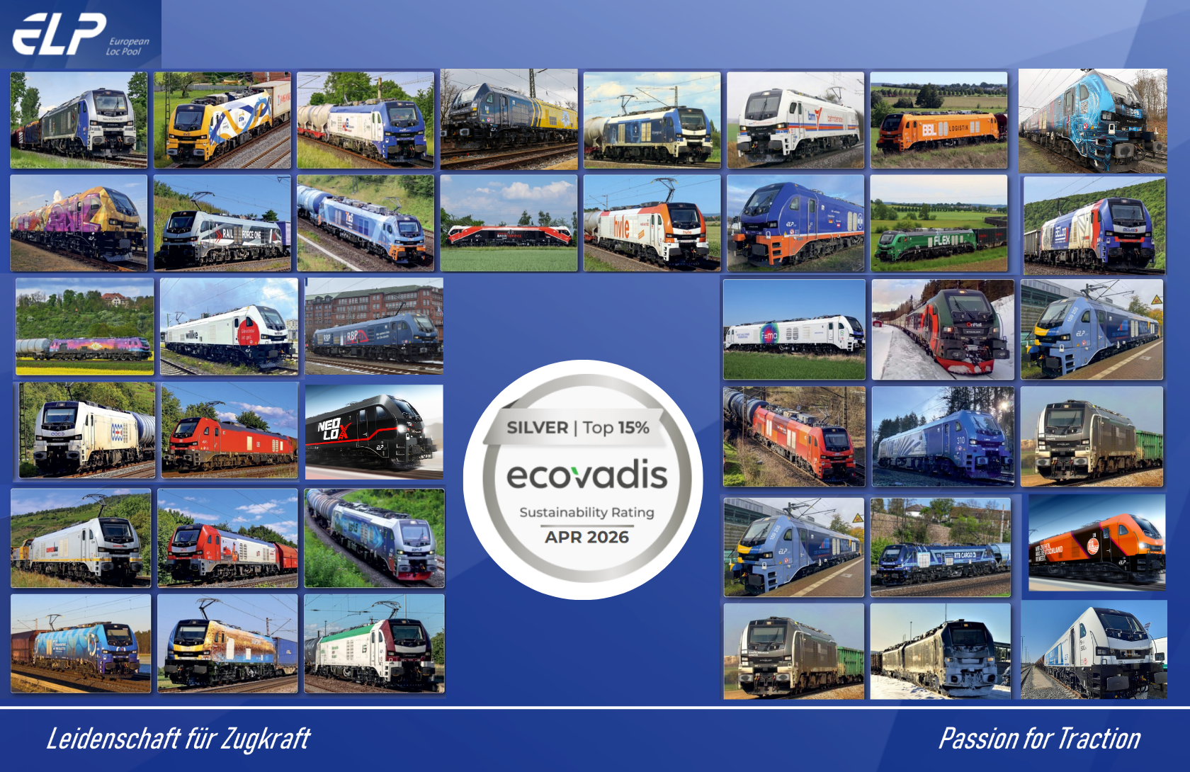 European Loc Pool achieves EcoVadis Silver rating